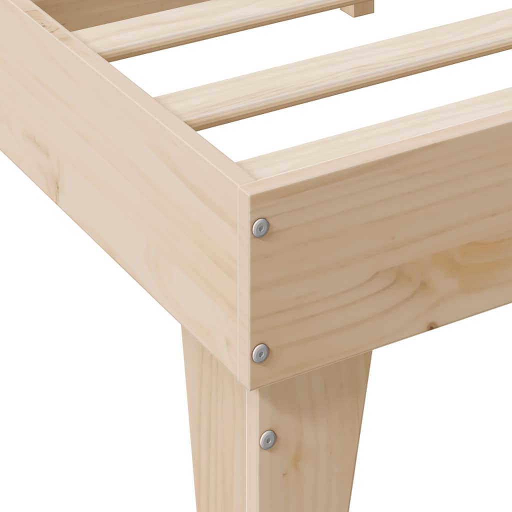 Bookcase Bed without Mattress 120x200cm Solid Wood Pine
