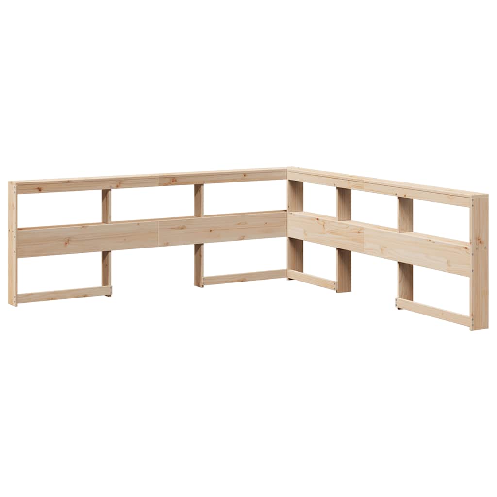 Bookcase Bed without Mattress 100x200cm Solid Wood Pine