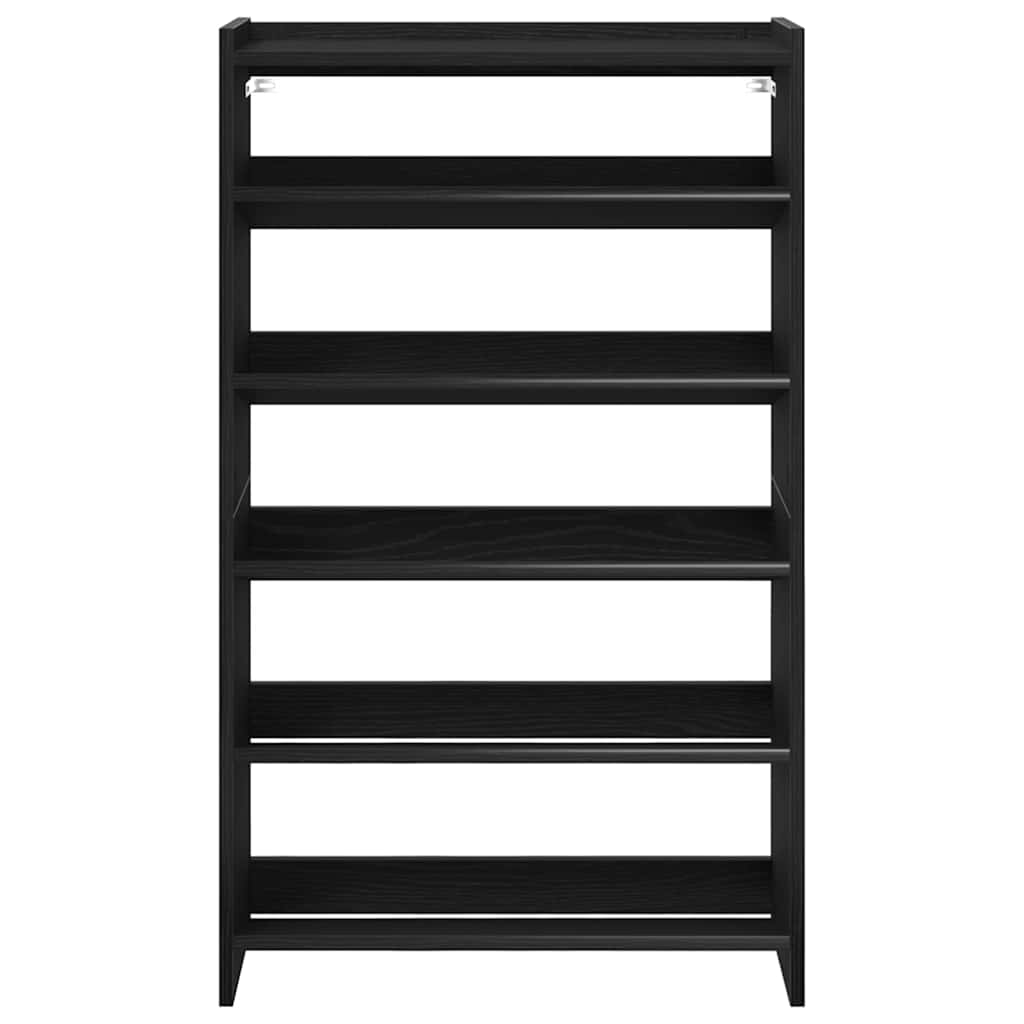 Shoe Rack Black 60x25x100 cm Engineered Wood