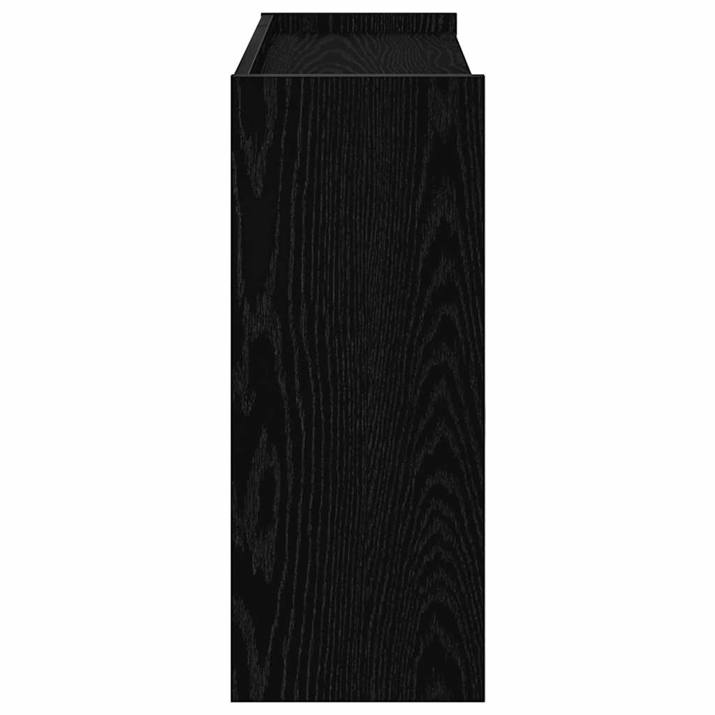 Shoe Rack Black 80x25x62 cm Engineered Wood