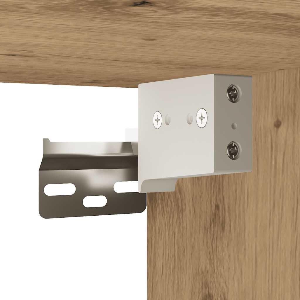 Bathroom Wall Cabinet Artisan Oak 60x25x30 cm Engineered Wood