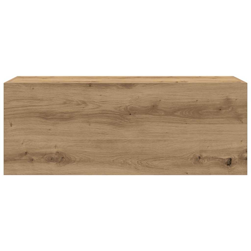 Bathroom Wall Cabinet Artisan Oak 80x25x30 cm Engineered Wood