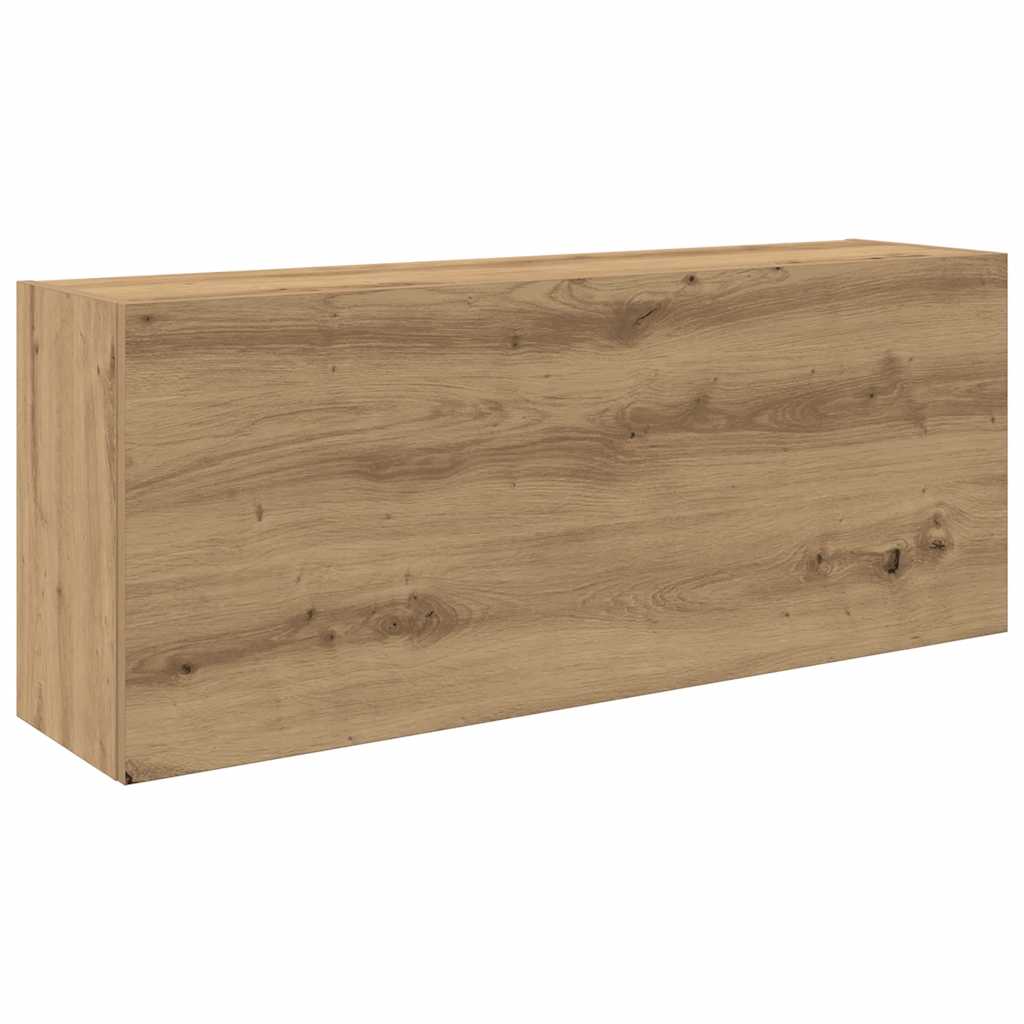 Bathroom Wall Cabinet Artisan Oak 100x25x40 cm Engineered Wood