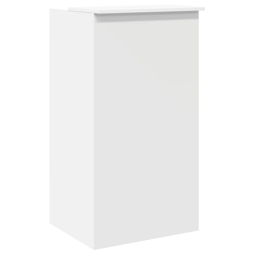 Reception Desk White 55x50x103.5 cm Engineered Wood