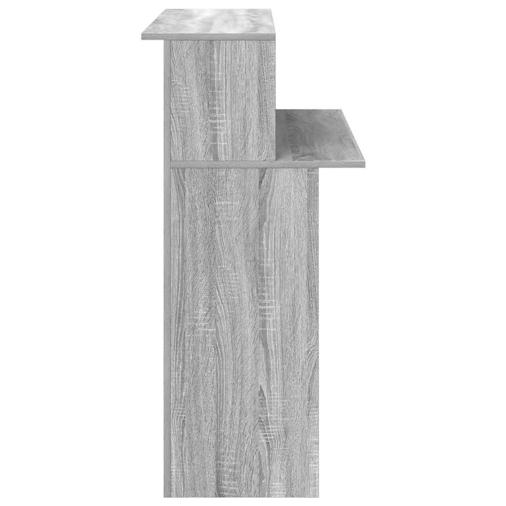 Reception Desk Grey Sonoma 100x50x103.5 cm Engineered Wood