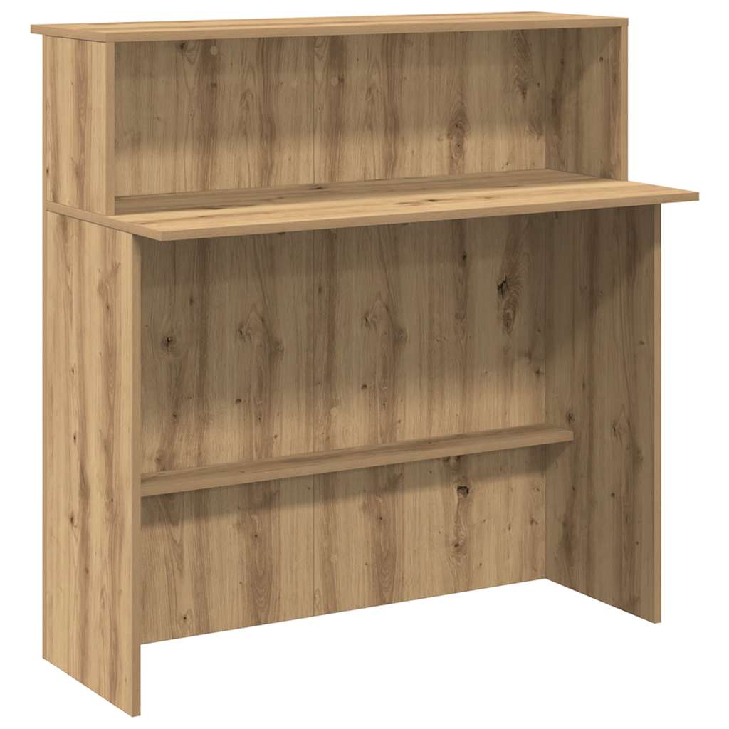 Reception Desk Artisan Oak 100x50x103.5 cm Engineered Wood