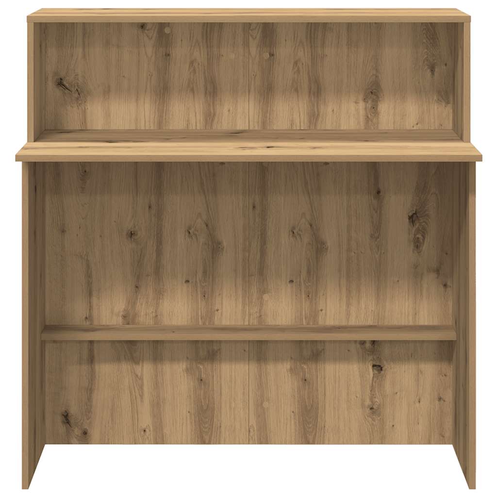 Reception Desk Artisan Oak 100x50x103.5 cm Engineered Wood