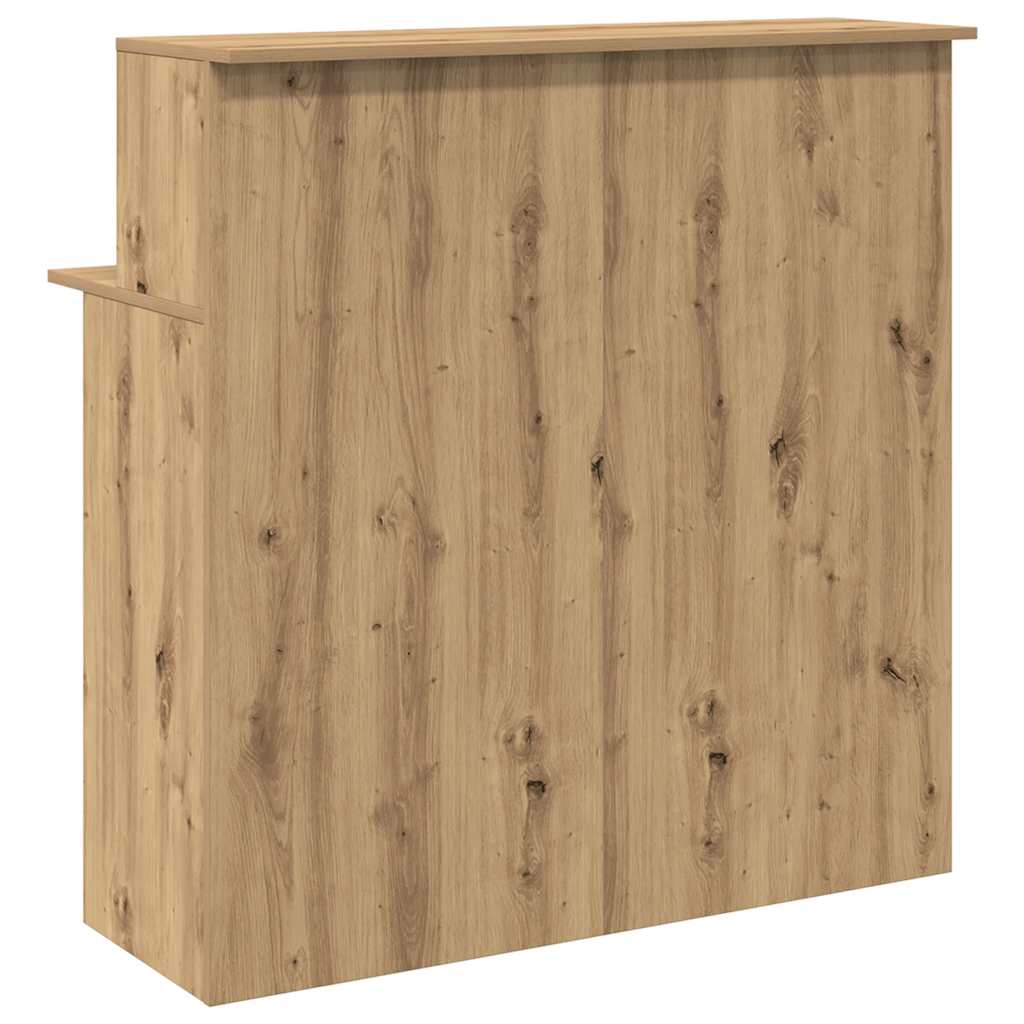 Reception Desk Artisan Oak 100x50x103.5 cm Engineered Wood