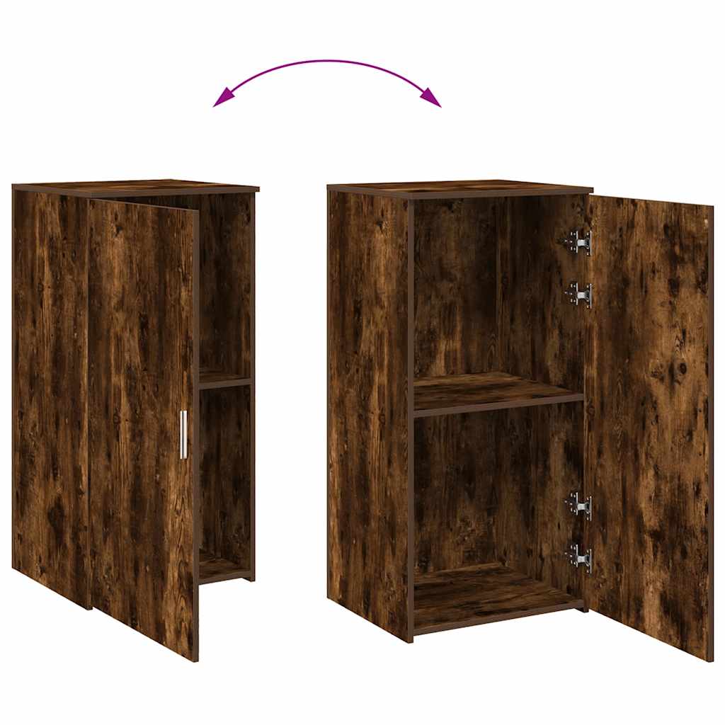 Storage Cabinet Smoked Oak 50x45x103.5 cm Engineered Wood