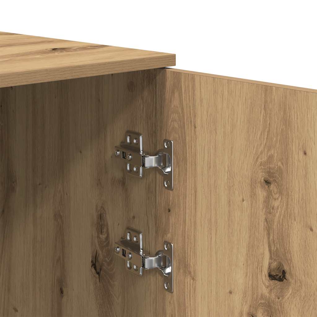 Storage Cabinet Artisan Oak 50x45x103.5 cm Engineered Wood