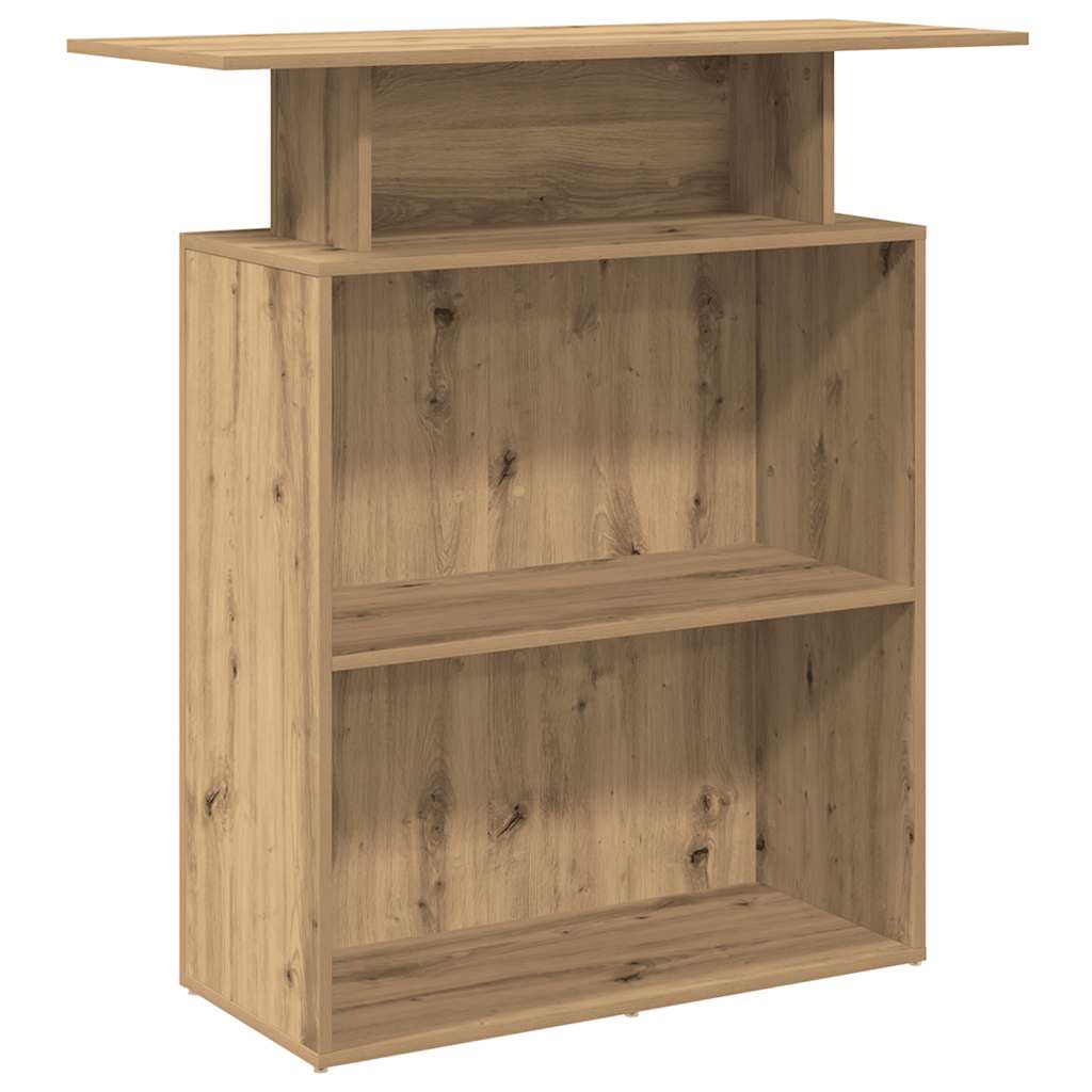 Reception Desk Artisan Oak 100x40x104 cm Engineered Wood