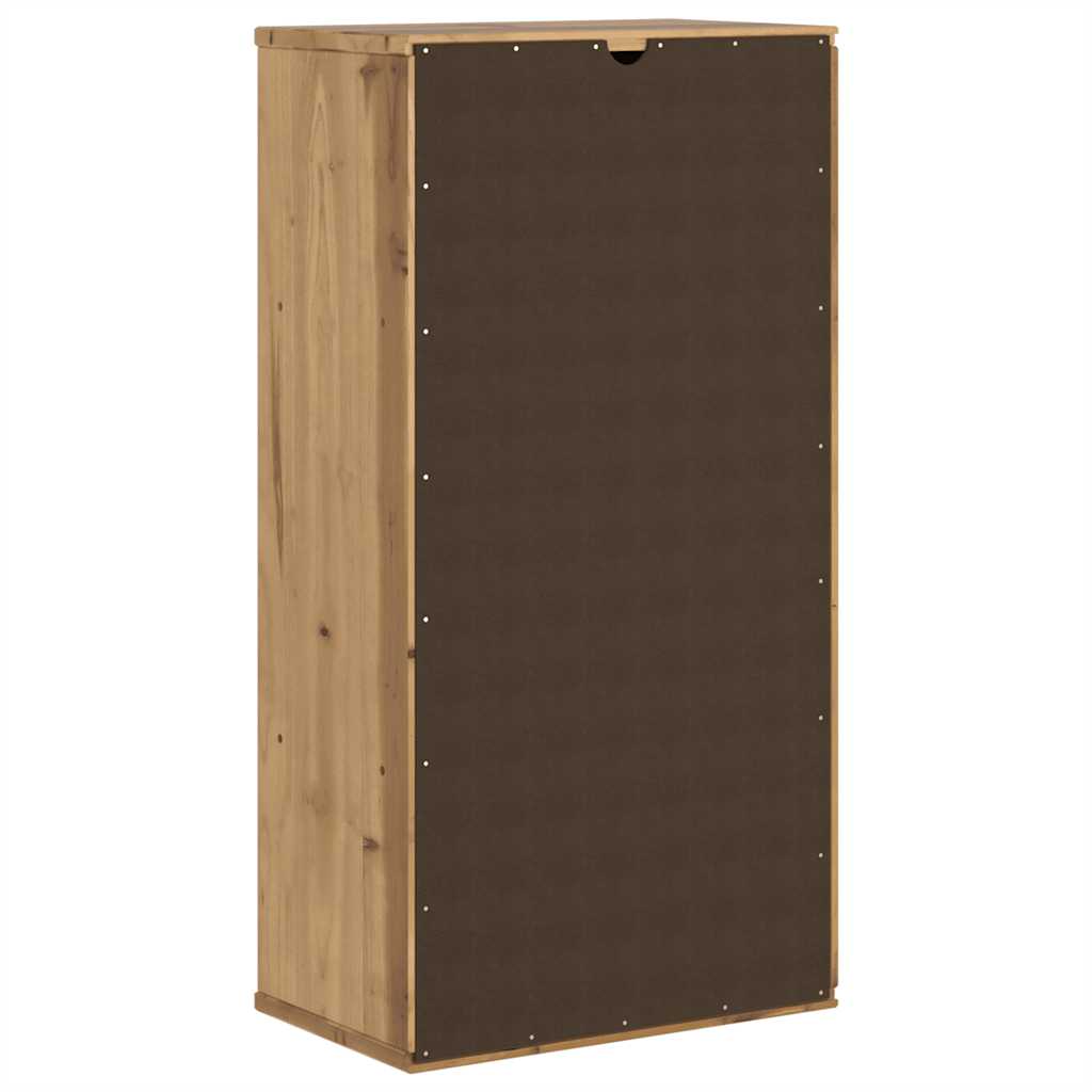 Side Cabinet with Drawers ODDA 40x24x79 cm Solid Wood Pine