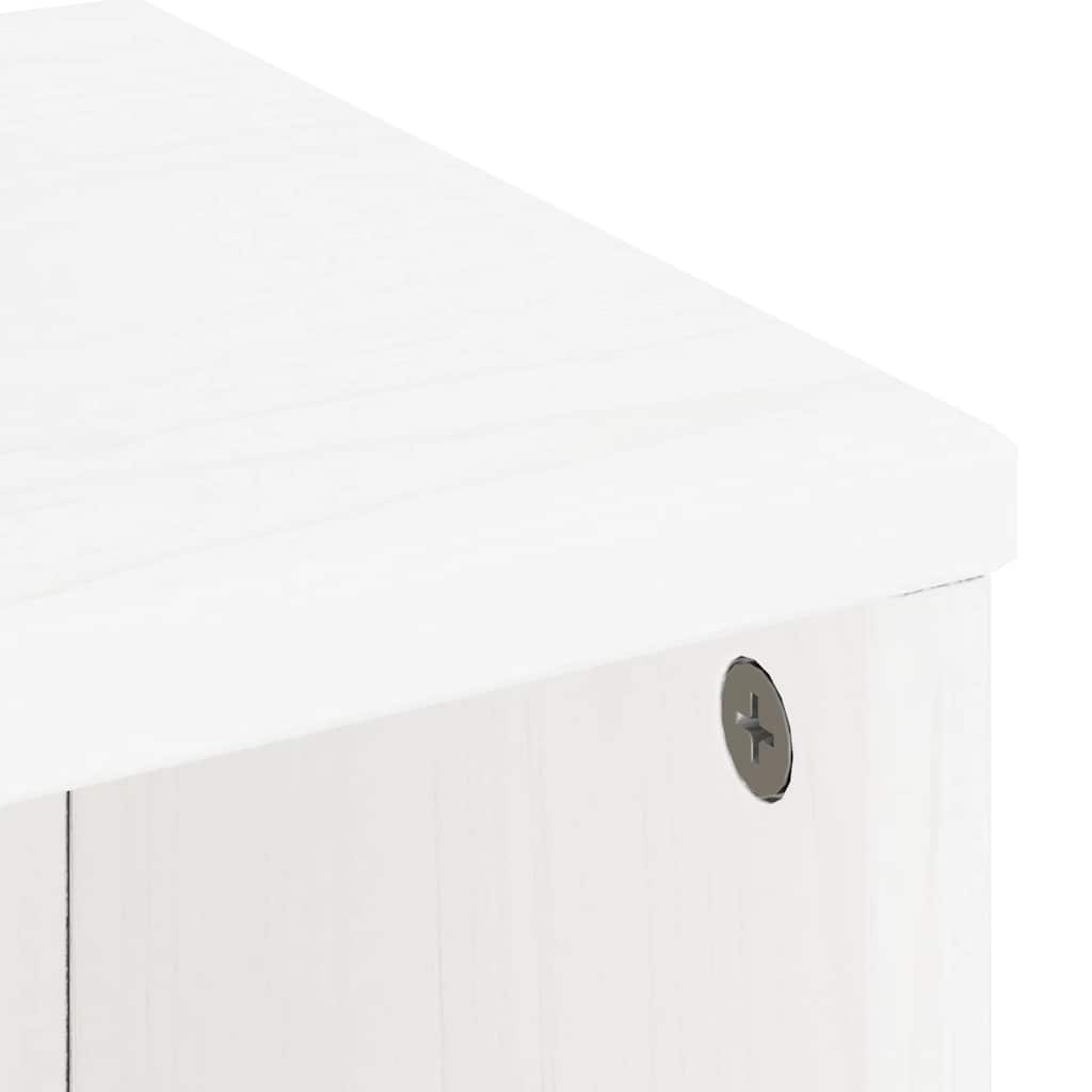 Side Cabinet ODDA White 40x24x79 cm Solid Wood Pine