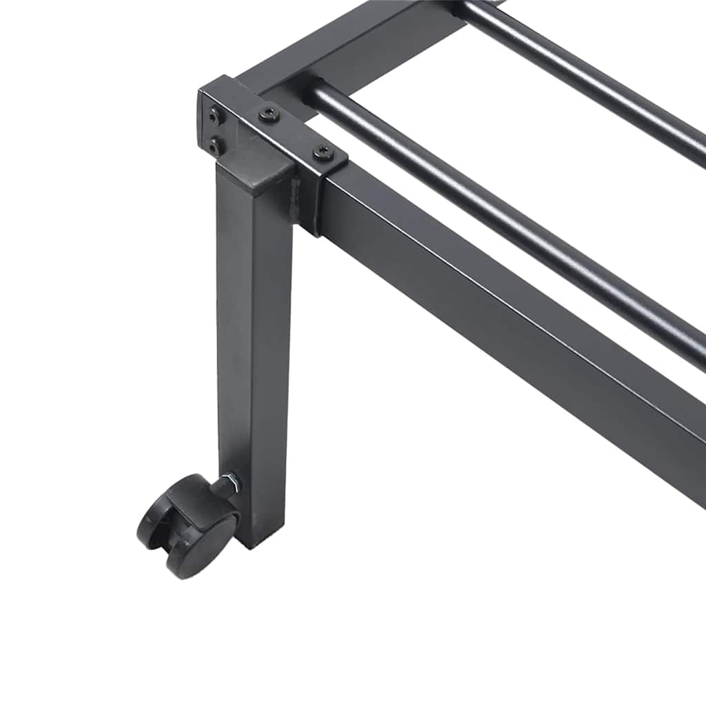 Bed Frame without Mattress Foldable Black 80x200 cm Steel
