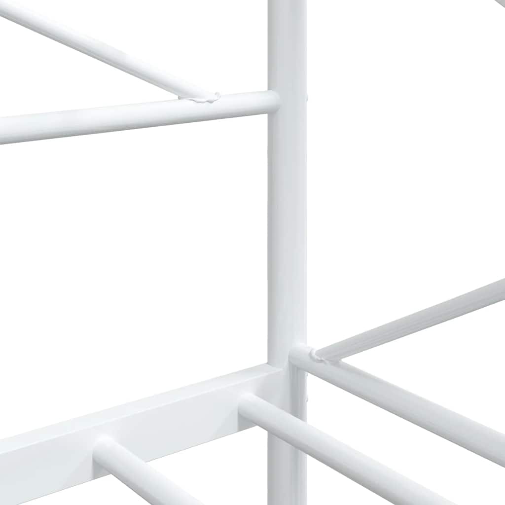 Day Bed without Mattress White 80x200 cm Steel