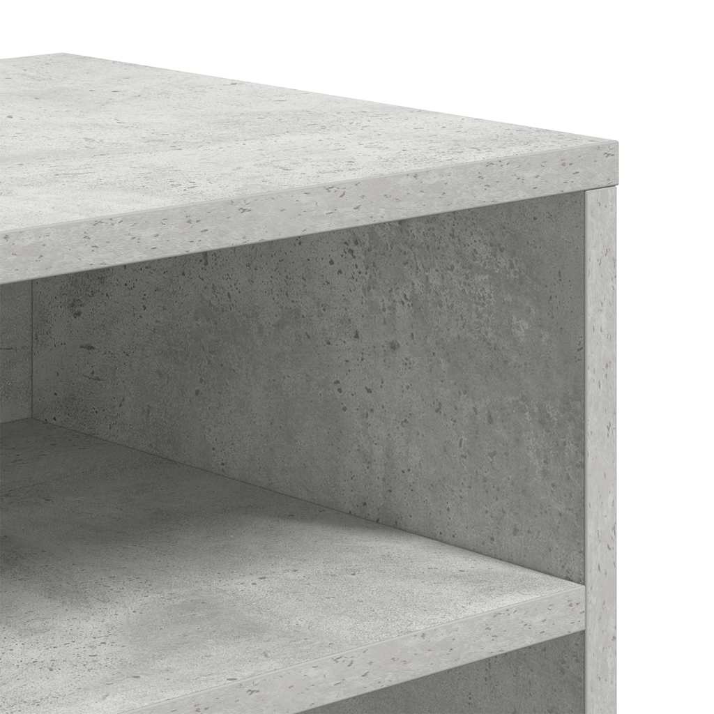 Book Cabinet Concrete Grey 66x31x80 cm Engineered Wood