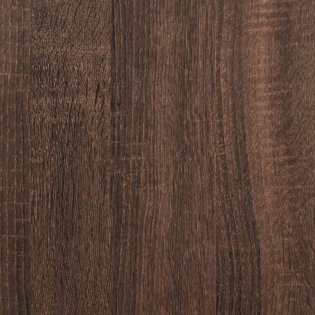 Book Cabinet Brown Oak 34x31x112 cm Engineered Wood
