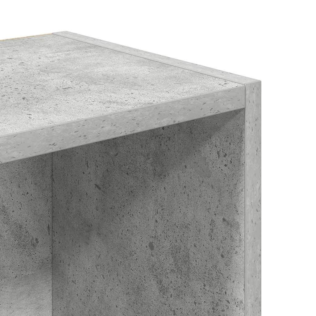 Bookcase Concrete Grey 31x24x102 cm Engineered Wood
