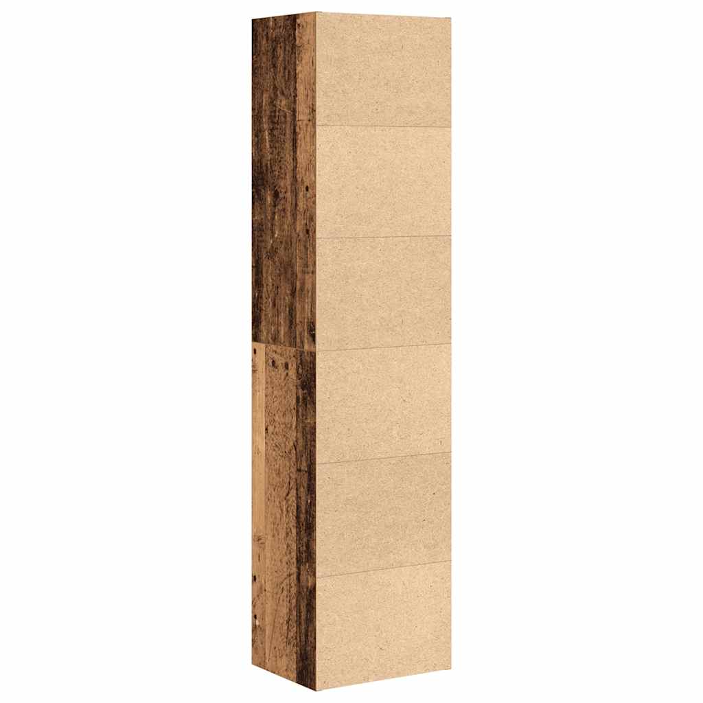 Bookcase Old Wood 31x24x127 cm Engineered Wood