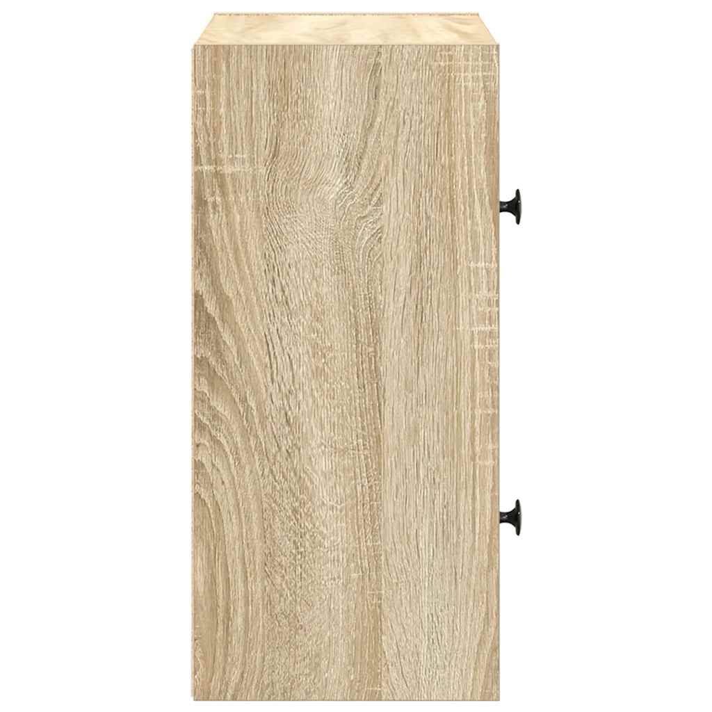 Bookcase Sonoma Oak 40x24x52 cm Engineered Wood