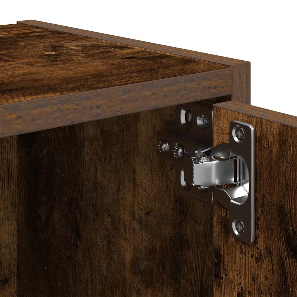 Bookcase Smoked Oak 40x24x52 cm Engineered Wood