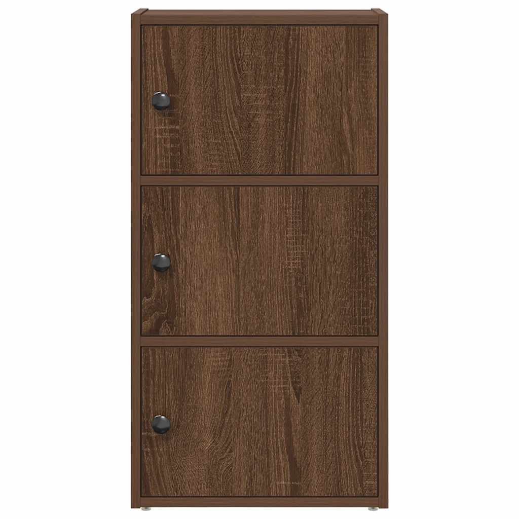 Bookcase Brown Oak 40x24x77 cm Engineered Wood