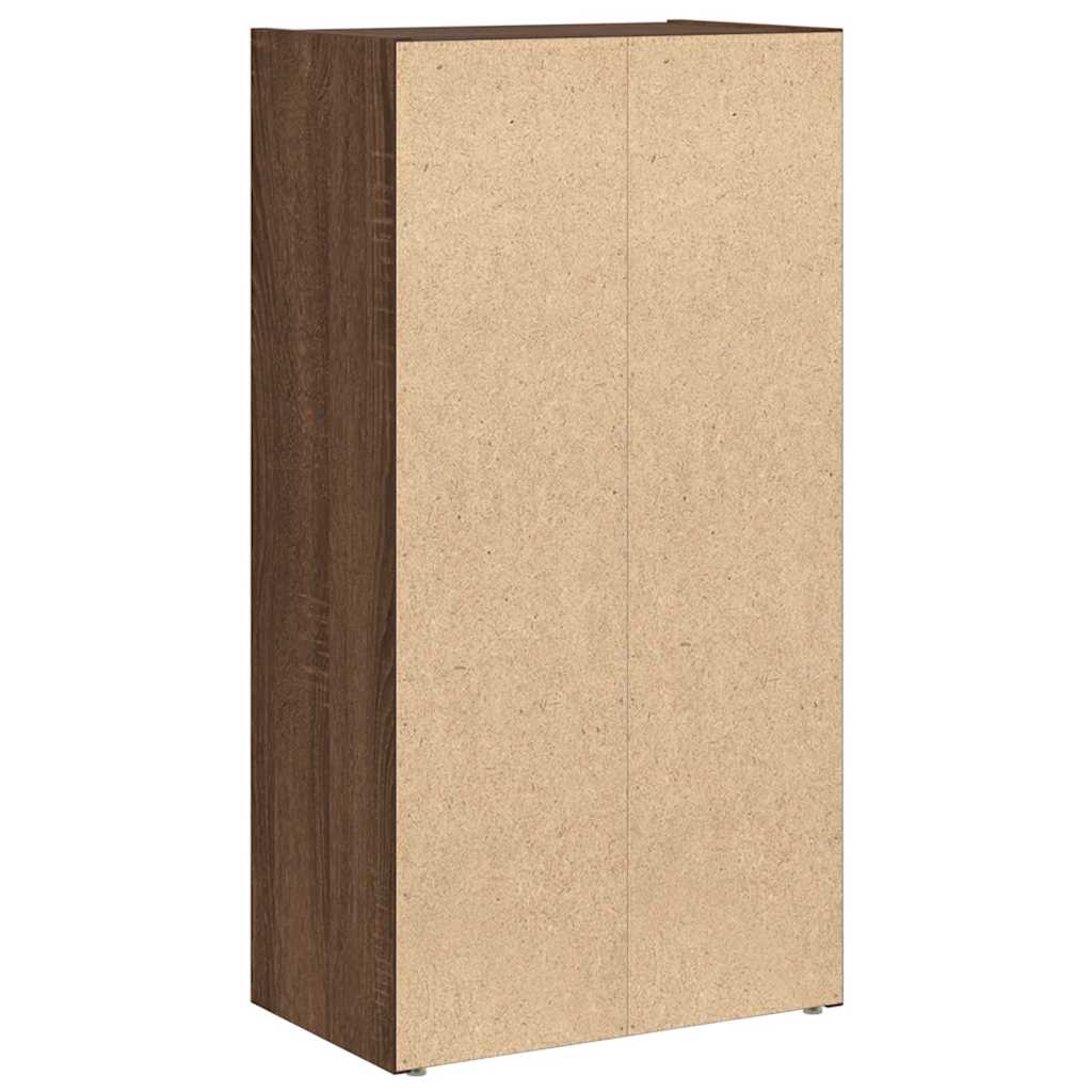 Bookcase Brown Oak 40x24x77 cm Engineered Wood