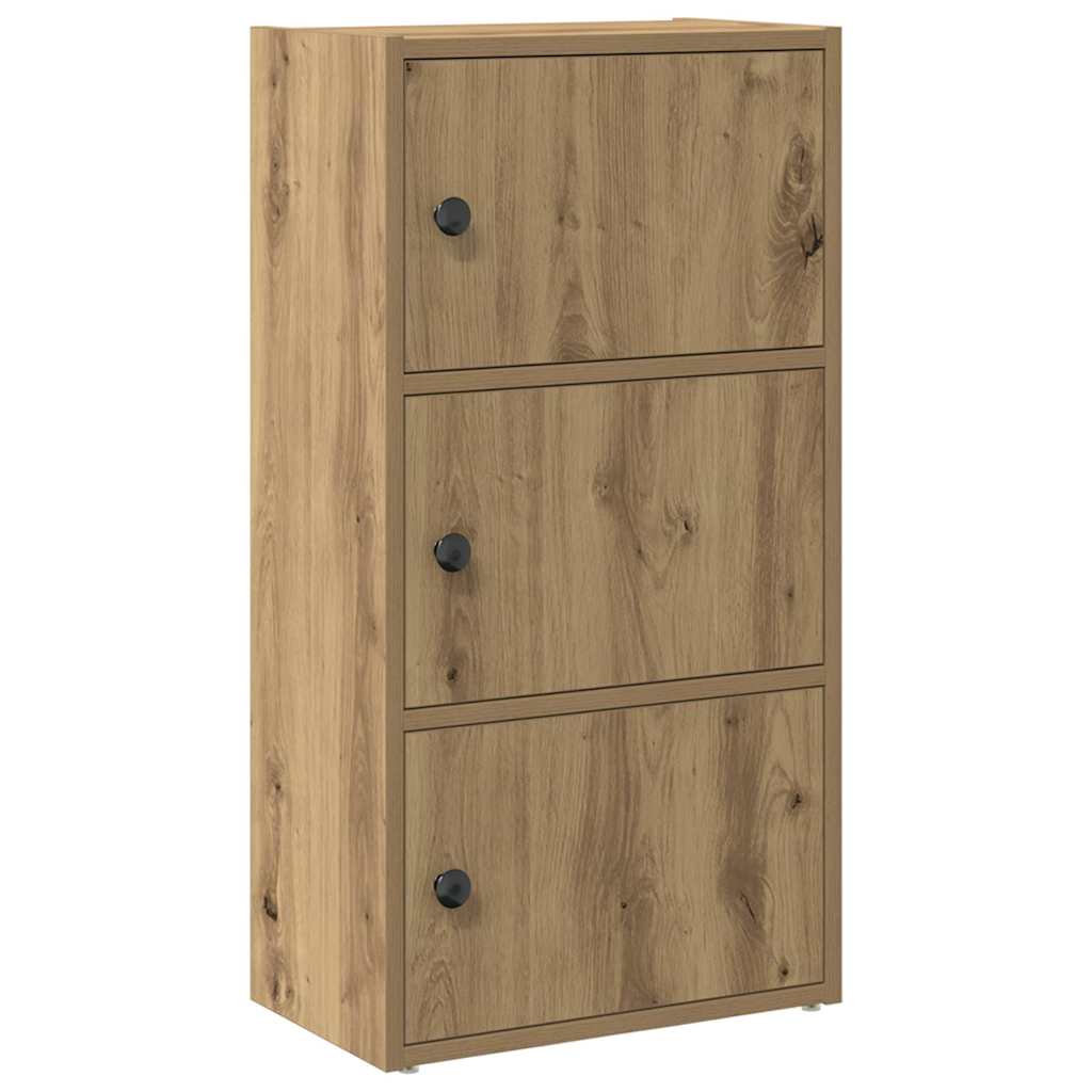 Bookcase Artisan Oak 40x24x77 cm Engineered Wood