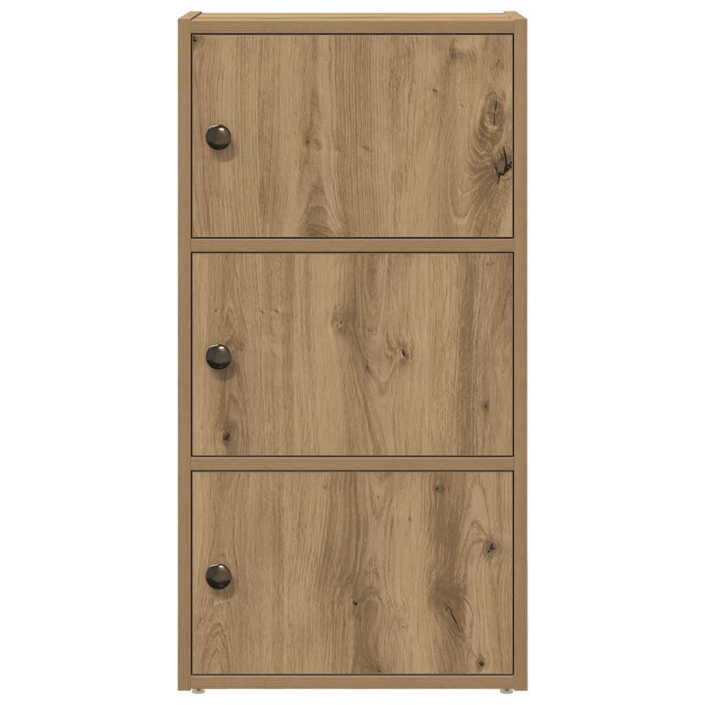 Bookcase Artisan Oak 40x24x77 cm Engineered Wood