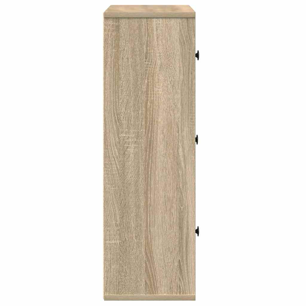 Modern Wooden Bookcase With Closed & Open Storage Compartments Wood Book Cabinet