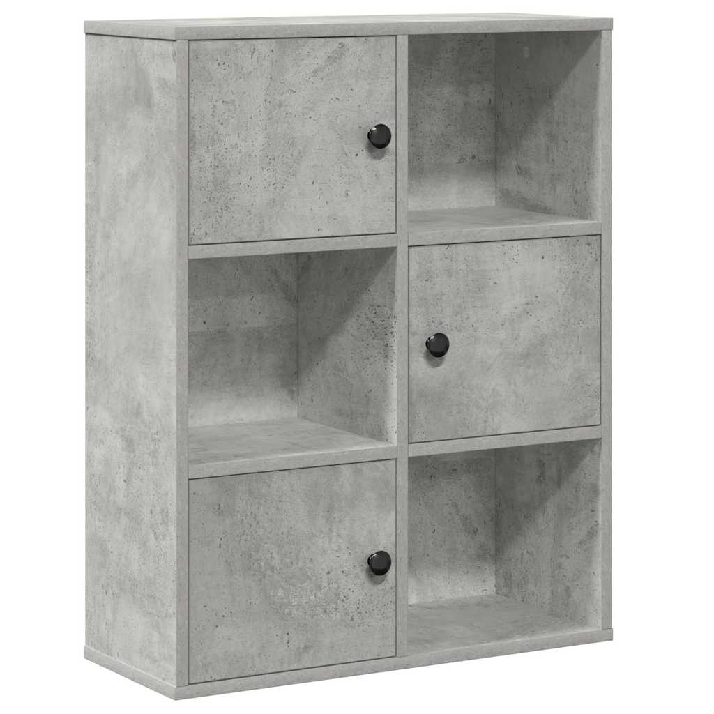 Modern Wooden Bookcase With Closed & Open Storage Compartments Wood Book Cabinet