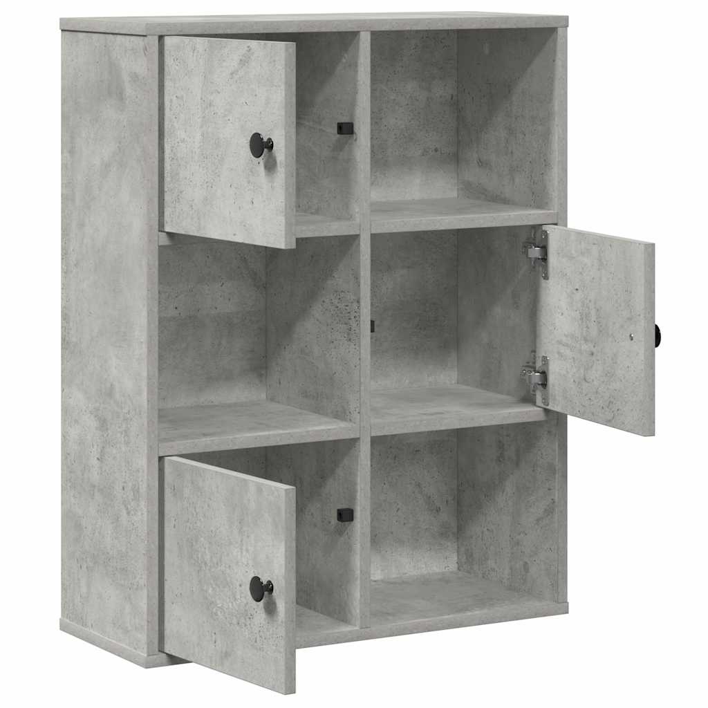 Modern Wooden Bookcase With Closed & Open Storage Compartments Wood Book Cabinet