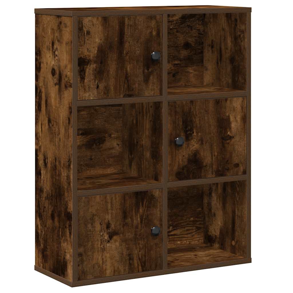 Modern Wooden Bookcase With Closed & Open Storage Compartments Wood Book Cabinet