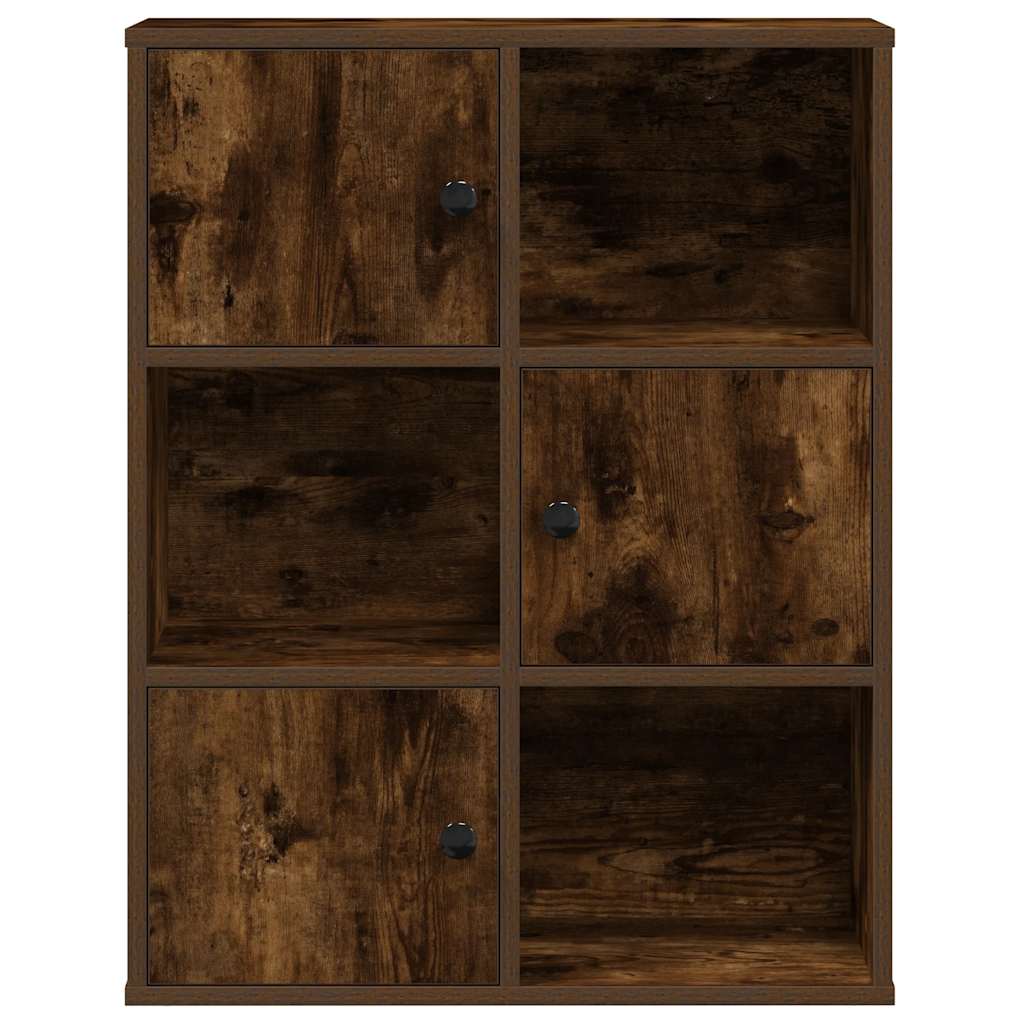 Modern Wooden Bookcase With Closed & Open Storage Compartments Wood Book Cabinet