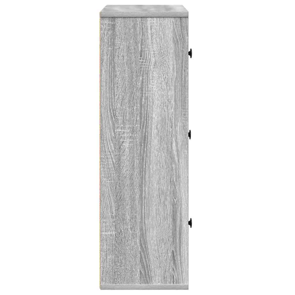 Modern Wooden Bookcase With Closed & Open Storage Compartments Wood Book Cabinet