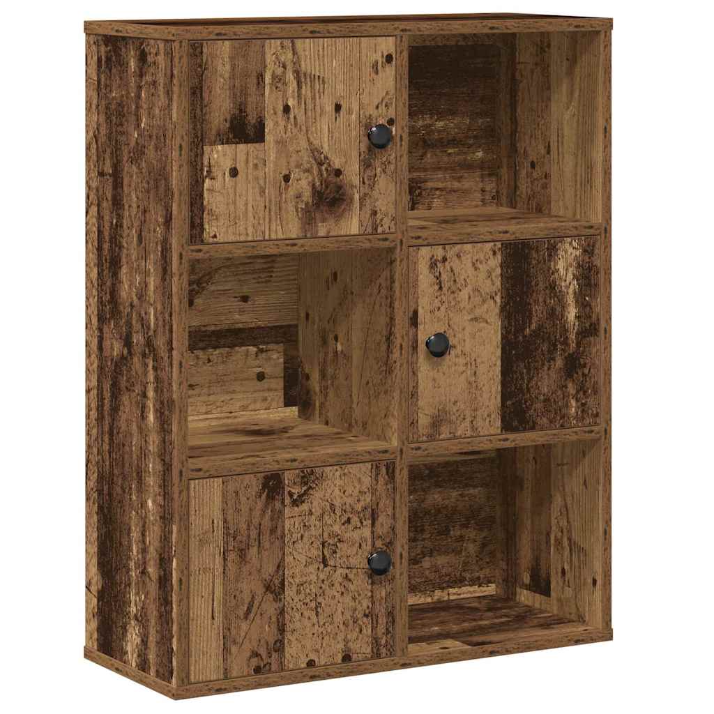 Modern Wooden Bookcase With Closed & Open Storage Compartments Wood Book Cabinet