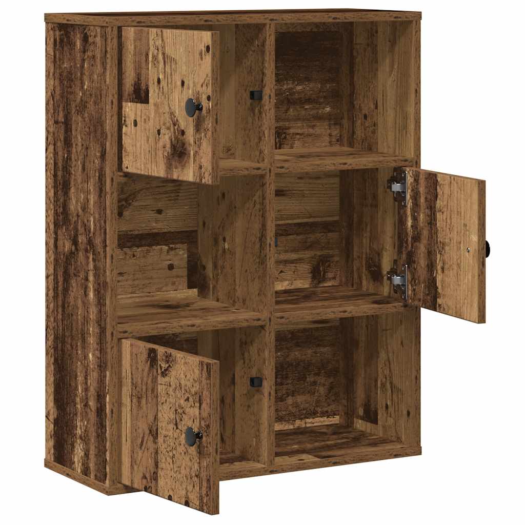 Modern Wooden Bookcase With Closed & Open Storage Compartments Wood Book Cabinet