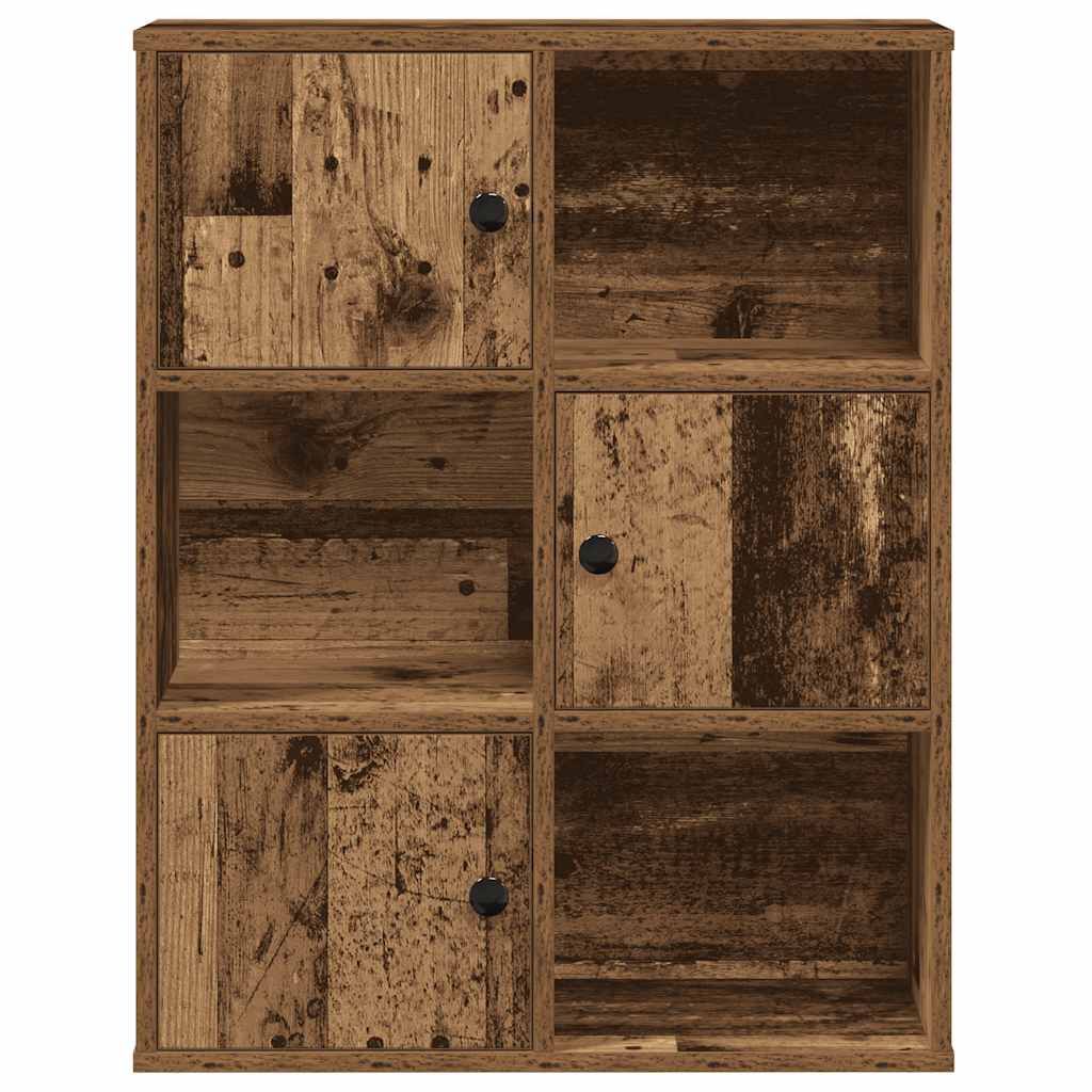 Modern Wooden Bookcase With Closed & Open Storage Compartments Wood Book Cabinet