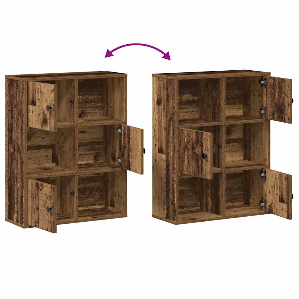 Modern Wooden Bookcase With Closed & Open Storage Compartments Wood Book Cabinet
