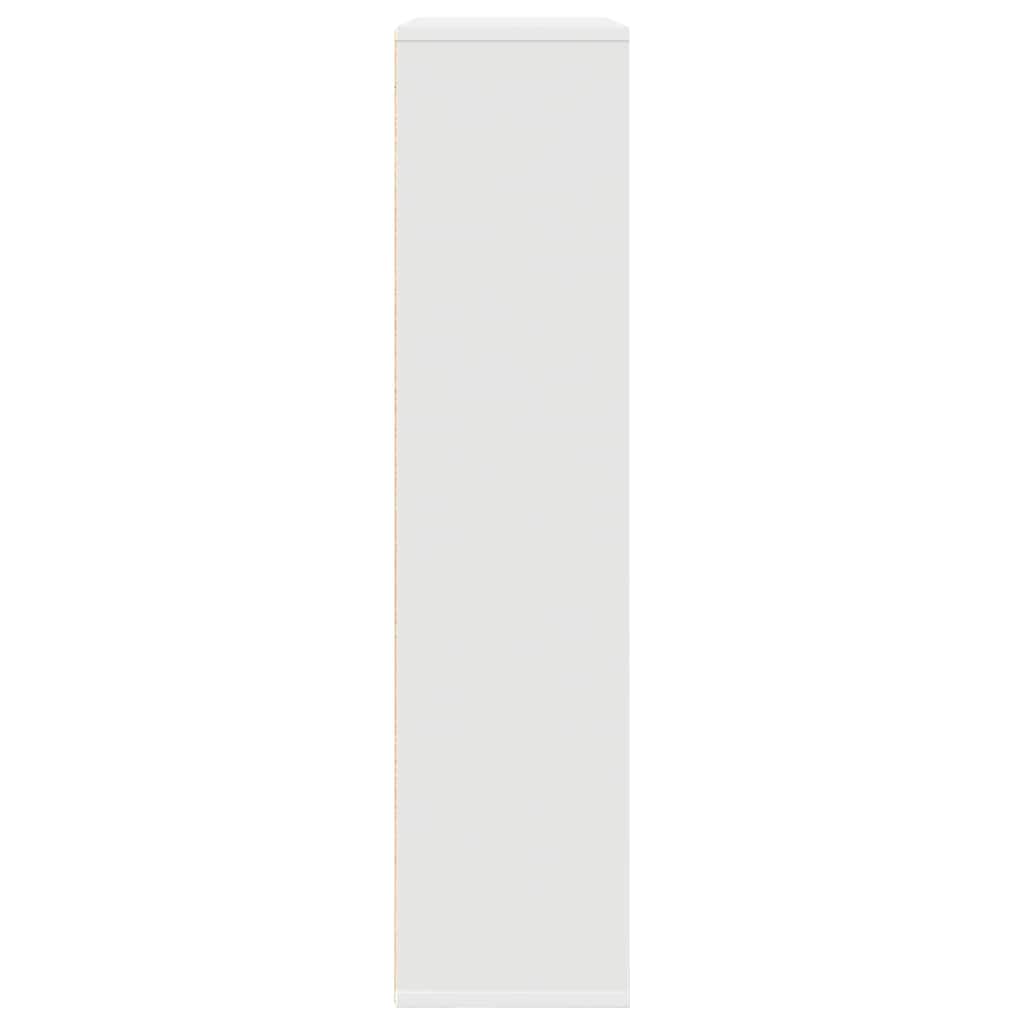 Bookcase White 89x24x101.5 cm Engineered Wood