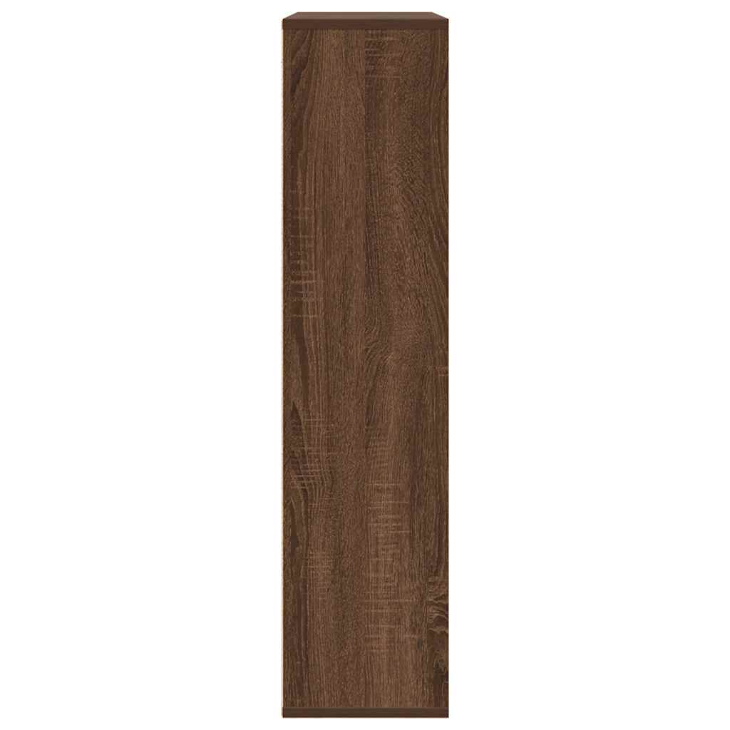 Bookcase Brown Oak 89x24x101.5 cm Engineered Wood