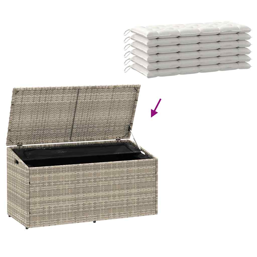 Outdoor Patio Poly Rattan Garden Storage Box Cabinet Cushion Boxes Unit