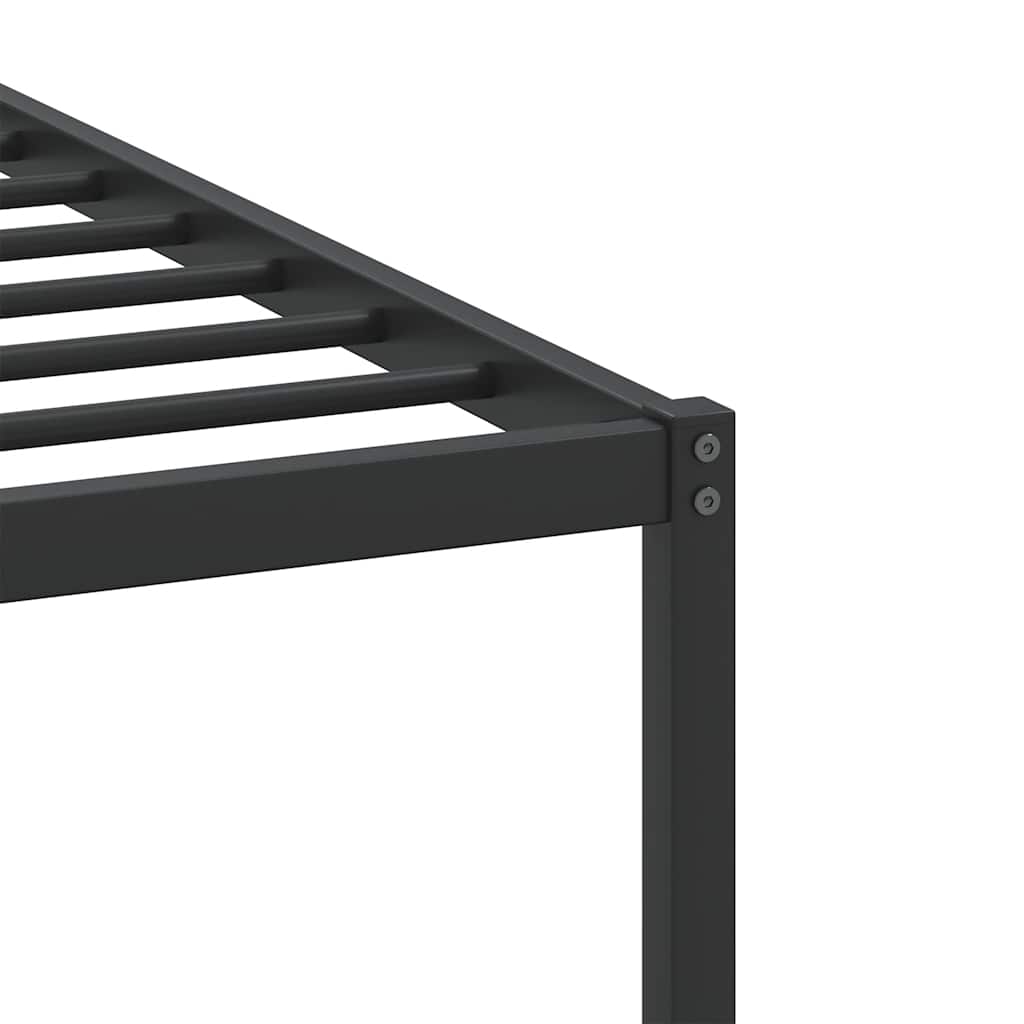 Bed Frame without Mattress Smoked Oak 90x190 cm Single Engineered Wood