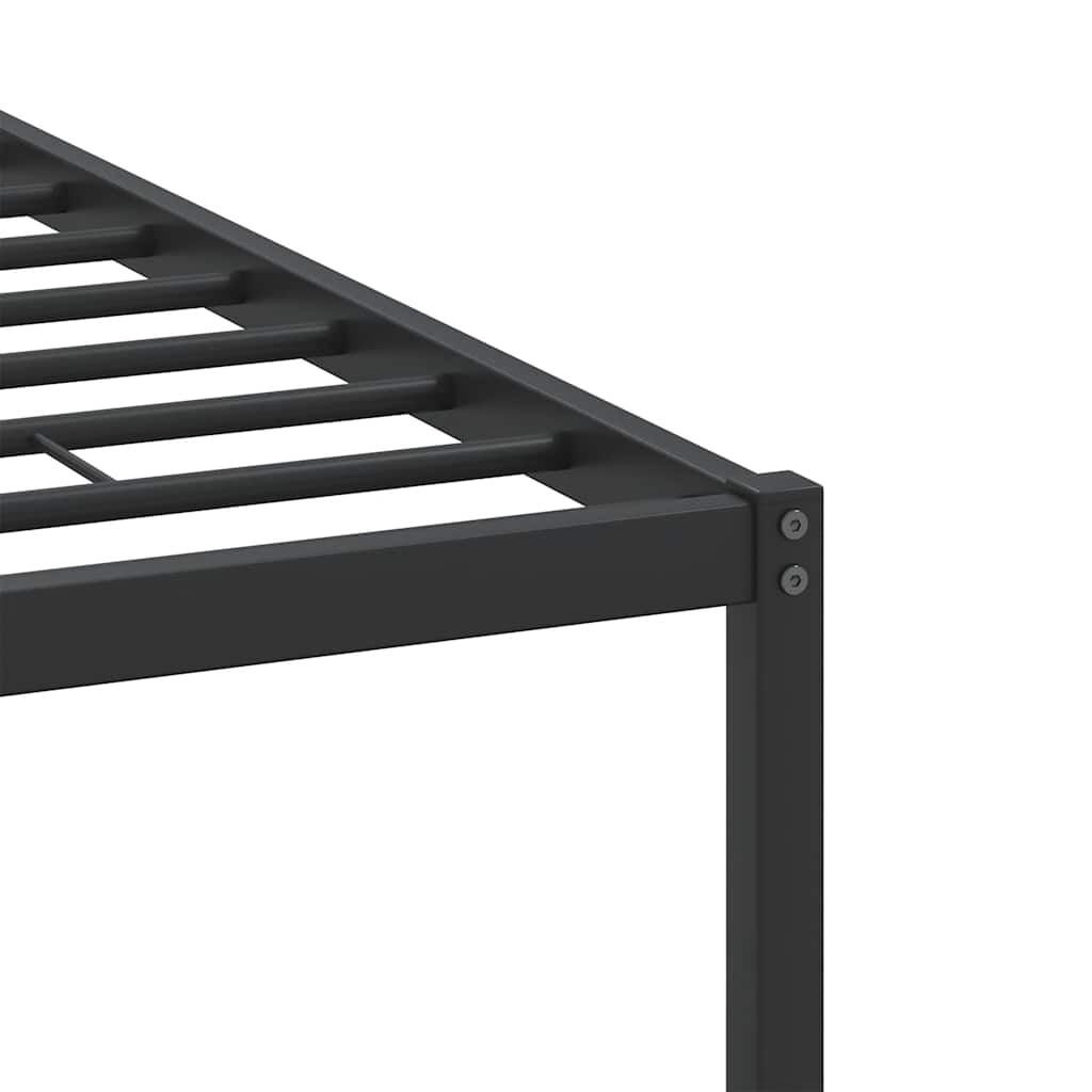 Bed Frame without Mattress Smoked Oak 150x200 cm King Size Engineered Wood
