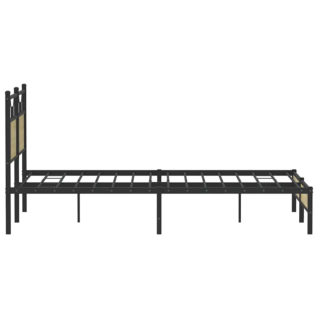 Bed Frame without Mattress Sonoma Oak 150x200 cm King Size Engineered Wood