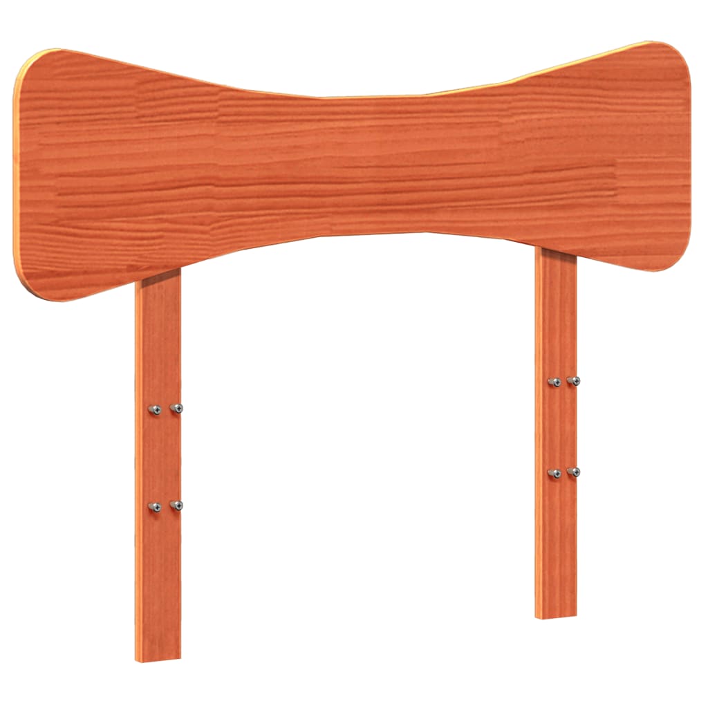 Bed Frame without Mattress Wax Brown 90x200 cm Solid Wood Pine