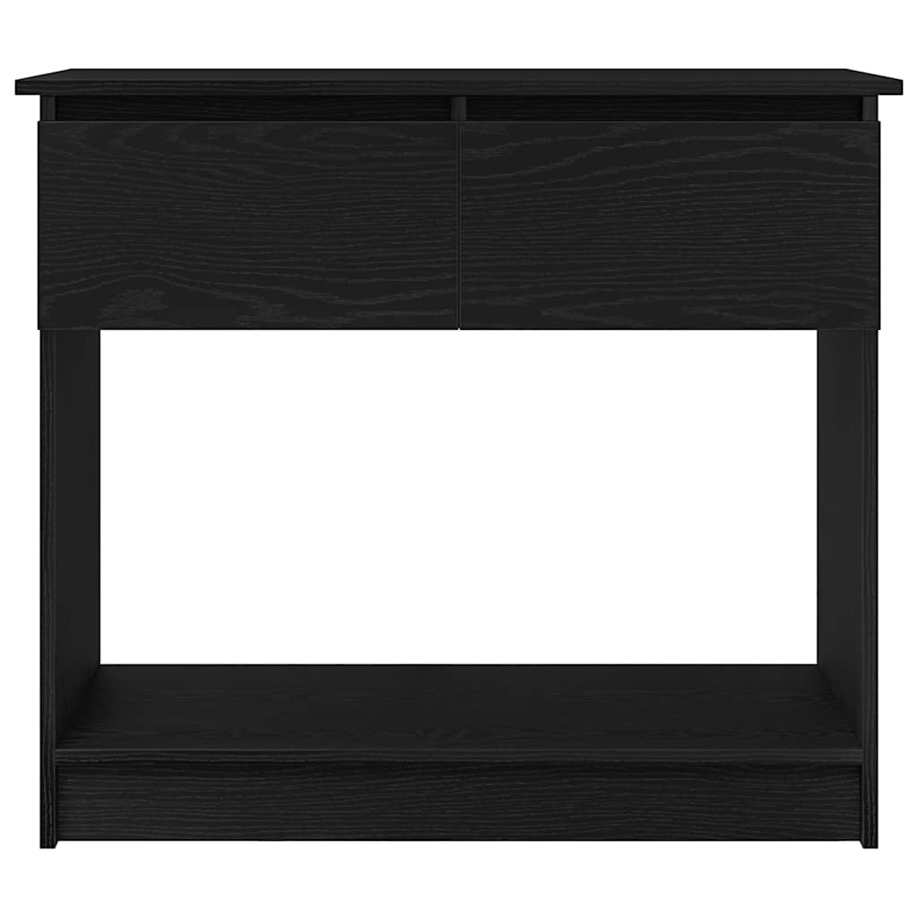 Console Table with Drawers Black 85.5x38.5x74.5 cm