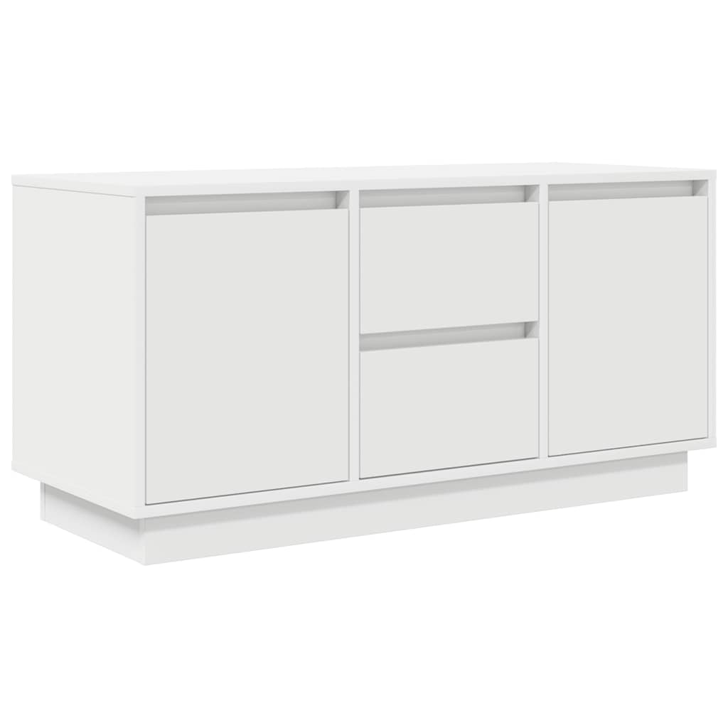 Modern Wooden 40 Inch TV Tele Stand Unit Cabinet With LED Lights & Storage