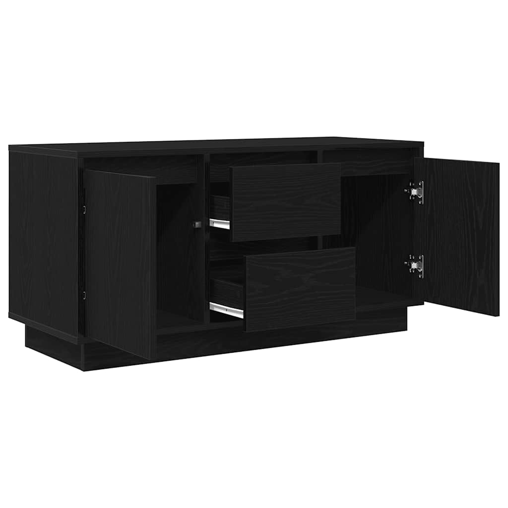 Modern Wooden 40 Inch TV Tele Stand Unit Cabinet With LED Lights & Storage