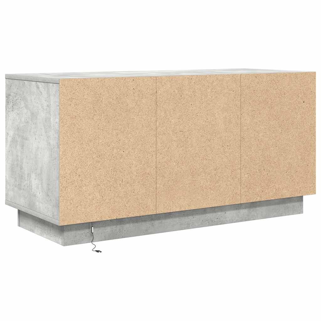 Modern Wooden 40 Inch TV Tele Stand Unit Cabinet With LED Lights & Storage